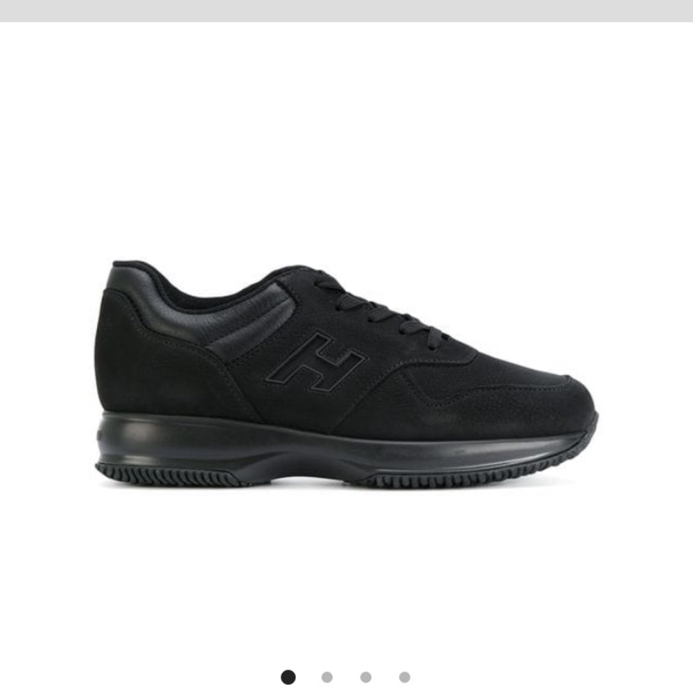HOGAN lace up mens sneakers in black
